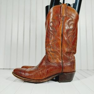 Dan Post Vintage R11 EW Brown Leather Cowboy Boots‌ A73